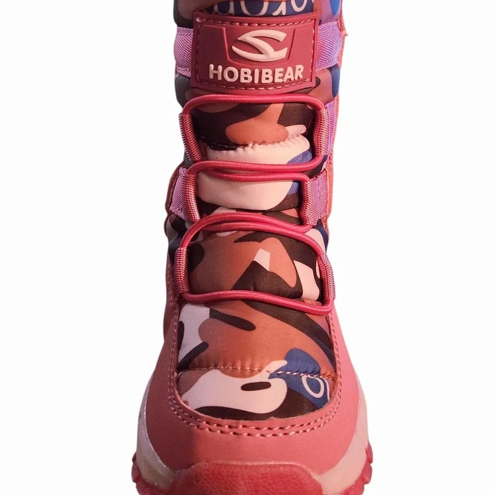 Pink Camo Winter Boots Size 8 HOBIBEAR Kids ❄️